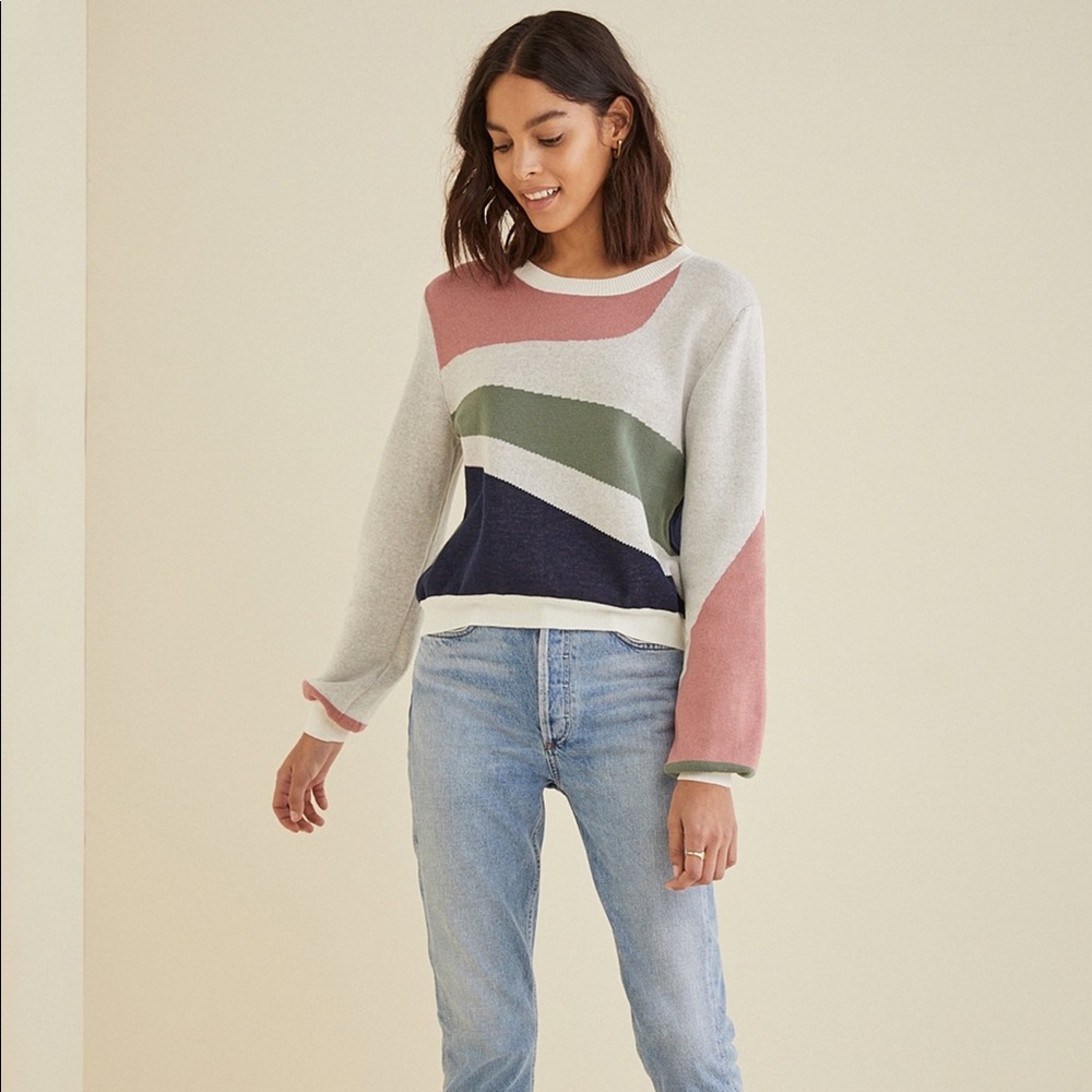 Amour Vert Bibiana Abstract Sweater